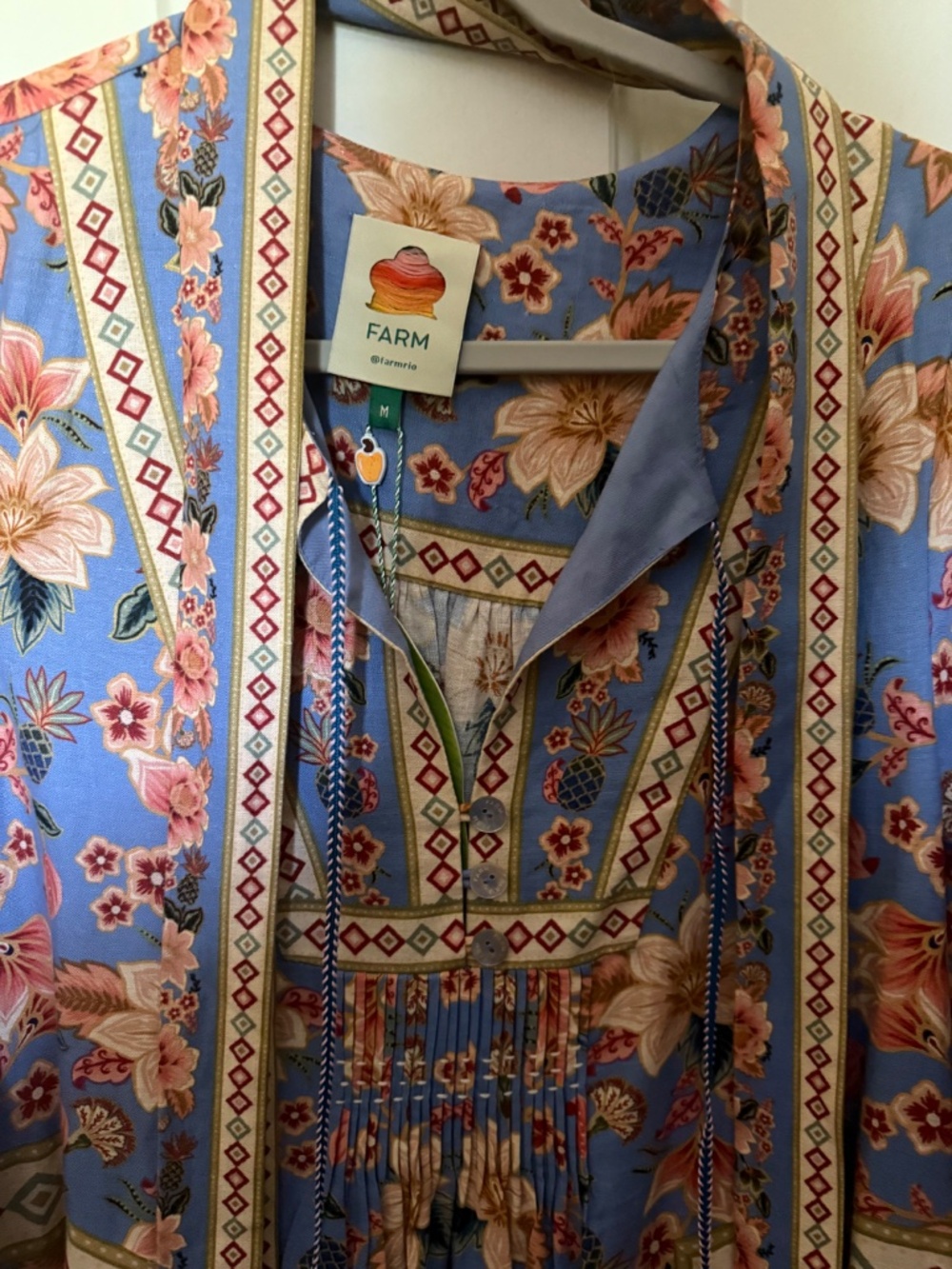 Farm Rio Superbloom Tapestry Midi Dress NWT - Picture 4 of 7